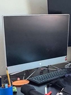 HP Silver Computer Monitor