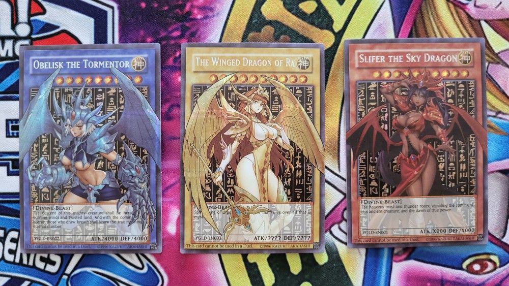 Yugioh cards - Obelisk Ra Slifer Sexy Nude Female Anime Waifu Custom DIY Orica