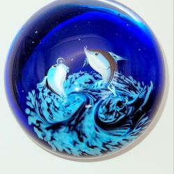 Vintage Dolphin Paper Weight