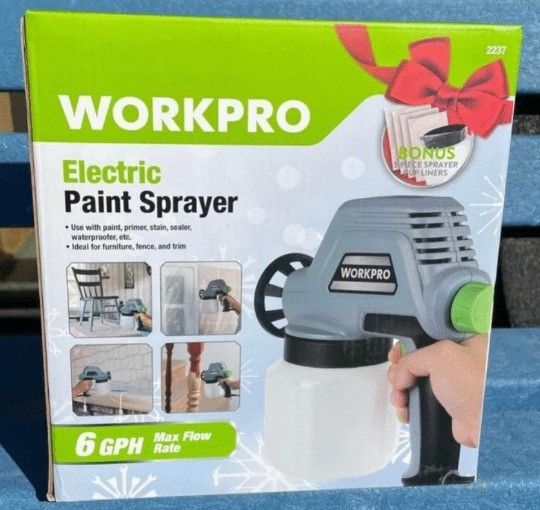 WorkPro 6GPH Electric Paint
Sprayer with
0.8mm Nozzle, 120 Volt