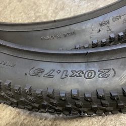 New 20” Kenda Bike Tires Pair 