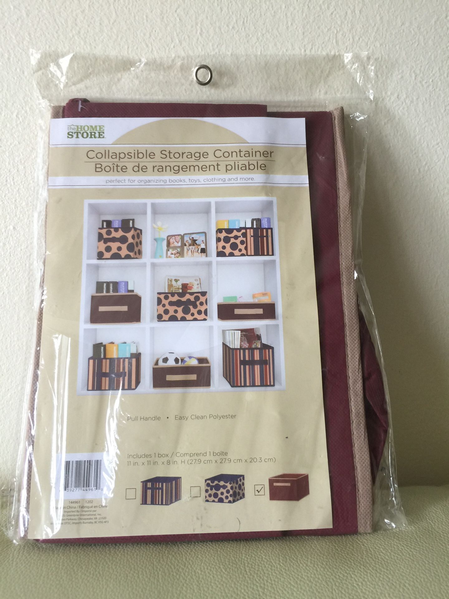 Collapsible storage container. Perfect for organizing books toys, clothing and more