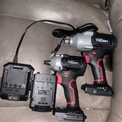 2 Impact Wrenches Battery with Charger 