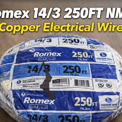 Romex 14/3 250FT NM-B Copper Electrical Wire