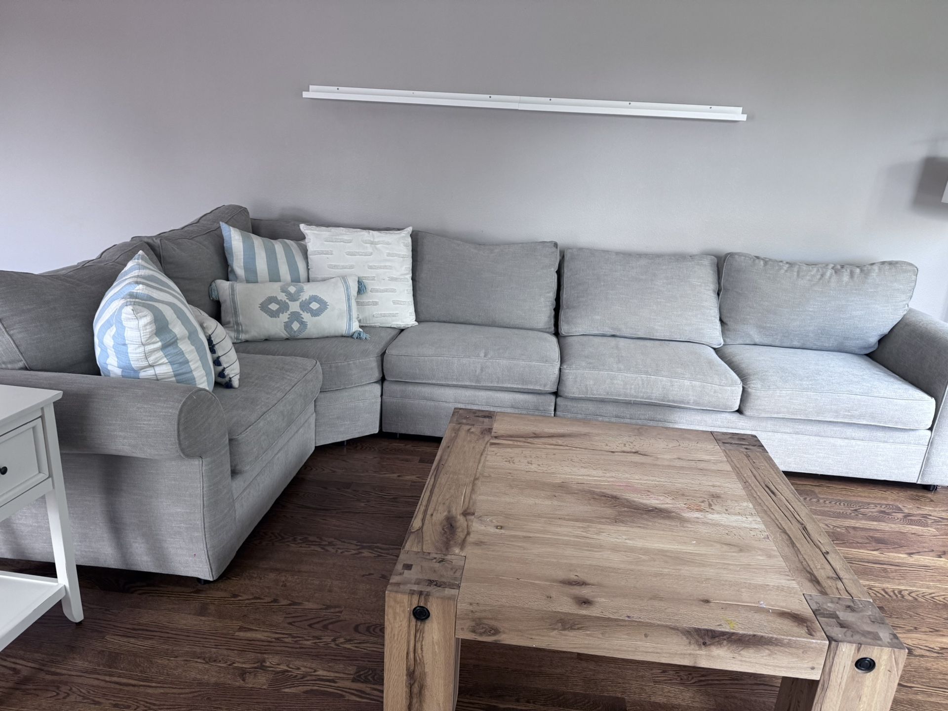 Grey Pottery Barn Pearce Sectional 85x150 About