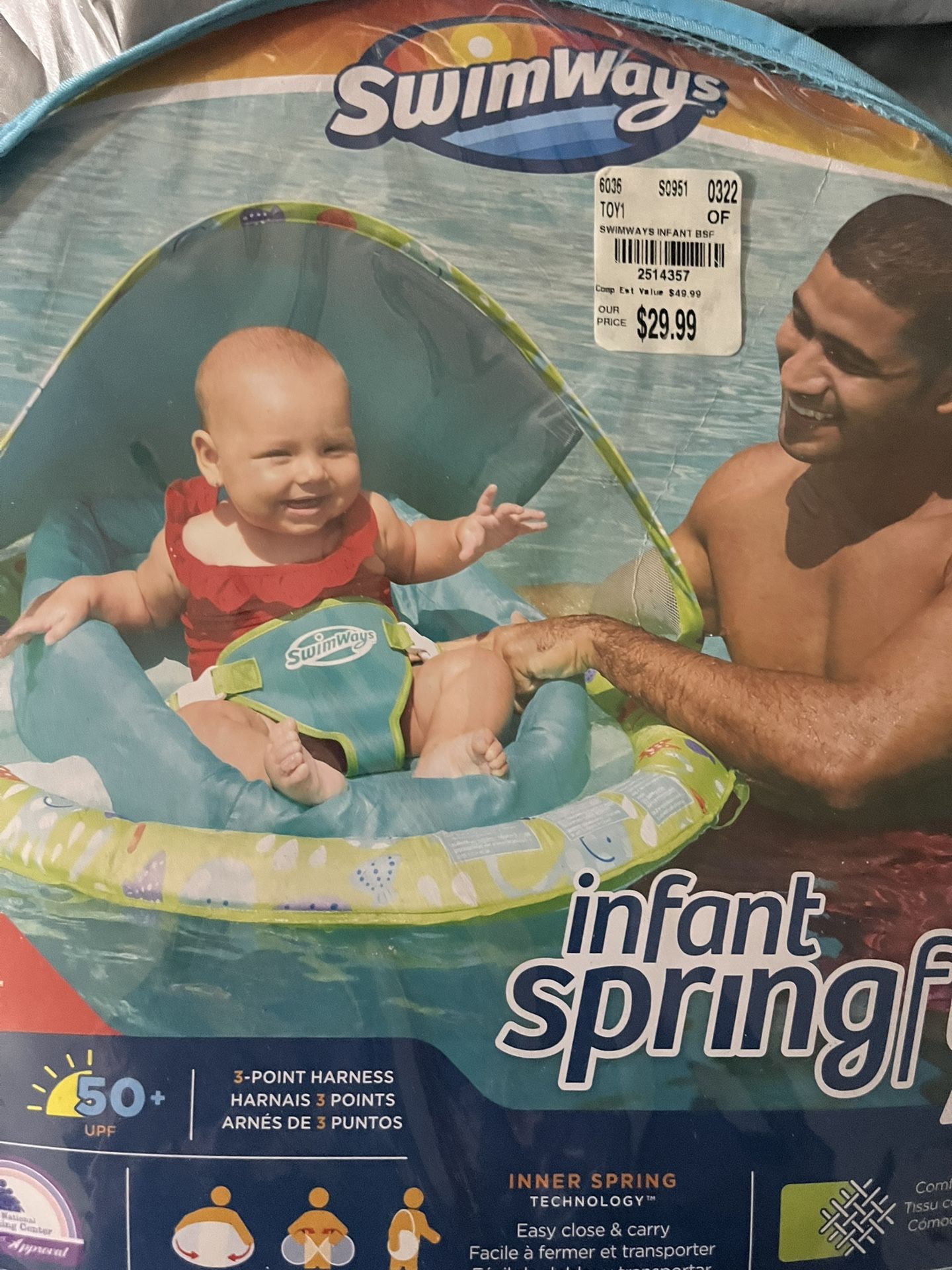 Infant float, sun canopy And Pool