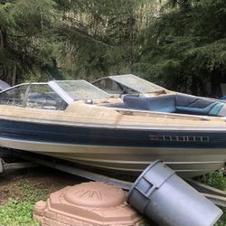 1988 18ft Bayliner, Motor And Trailer