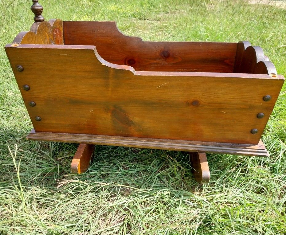 Vintage Wooden Cradle