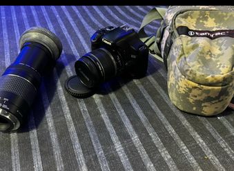 Canon EOS DSLR Camera Kit with 2 Lenses and Tamrac Bag