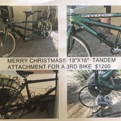 Beautiful Cannondale Tandem  18x16