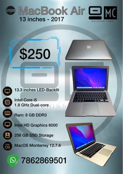 MacBook Air 2017 - 256GB/8GB