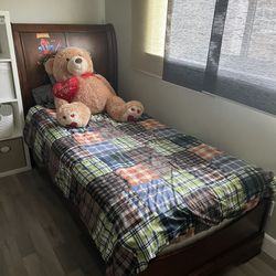 Twin Bed Including Mattress 