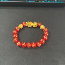 Red Jade Dragon Bracelet