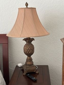Pair of pineapple lamps
