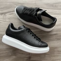 Size 8 Women’s- Alexander McQueen Oversized Sneaker Black WORN ONCE