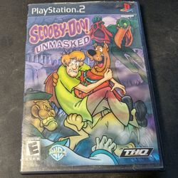 Scooby-Doo! Unmasked PS2, Manual, Case, Disc, Works