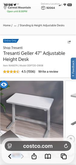 Electronic stand up desk
