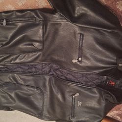 Original ARMANI BLACK MOTORCYCLE JACKET...110.00