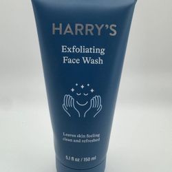 LOT OF 2 !! Harry's Exfoliating Face Wash for Men - 5.1 fl oz