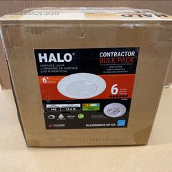HALO — 6 inch Surface Light - LED 940 Lumens - Dimmable - Contractor Bulk -6 pack
