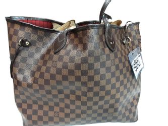 Louis Vuitton Neverfull Damier Brown Purse / Handbag