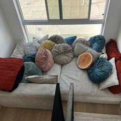Modern Modular Low Profile Sectional Couch