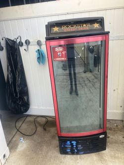 Rockstar Energy Mini Refrigerator / Merchandiser w/ Stand – Works Great
Price: $199 OBO
Original Rockstar Energy mini refrigerator/merchandiser with m