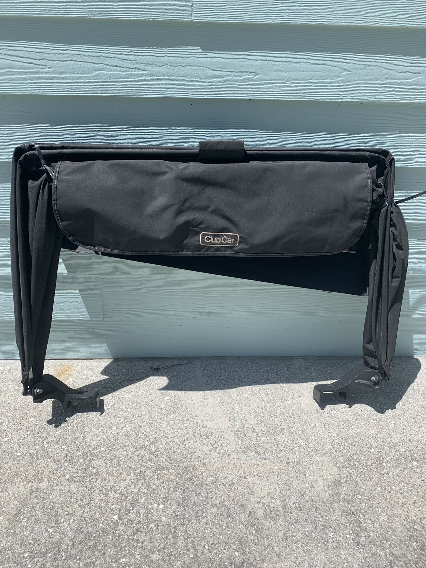 Used bag covers tan and black for club car precedent golf cart