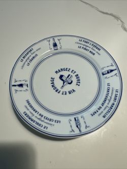 Pillivuit France Porcelain Appetizer/Cheese Plates 4