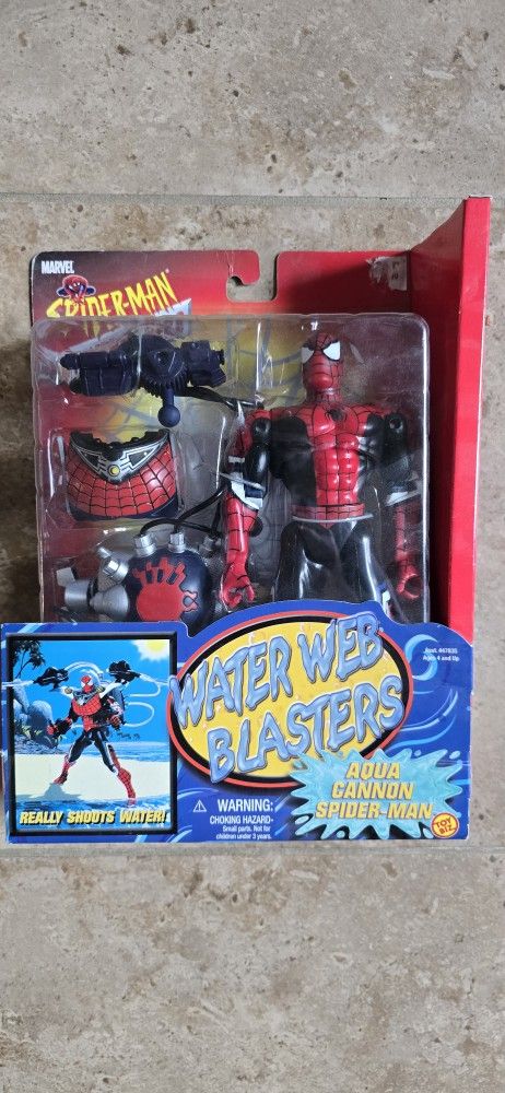 Marvel 2001 Aqua Cannon Spider-Man