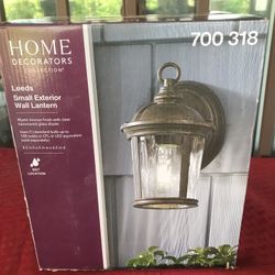 Home Decorators Collection Leeds Wall-Mount 6.5" Outdoor Mystic Bronze Lantern