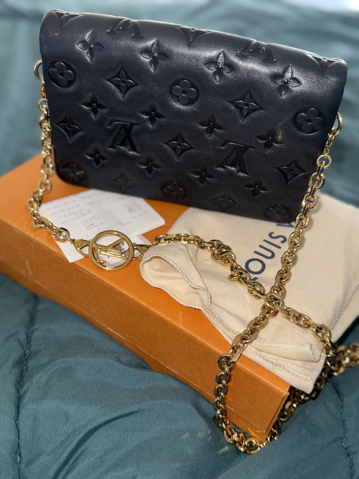 Louis Vuitton Coussin flap leather crossbody bag