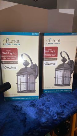 Patriot Lighting Haden Outdoor Wall Light x2
