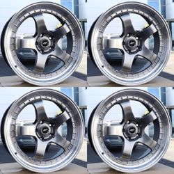 NEW 18” Work Meister S1 Style Staggered Wheels 5x114.3 ET35 18x8.5/9.5 JDM VIP Rims