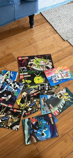 No bricks! Vintage Lego system instruction manuals lot