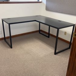 Simple “L” Shape Desk. 