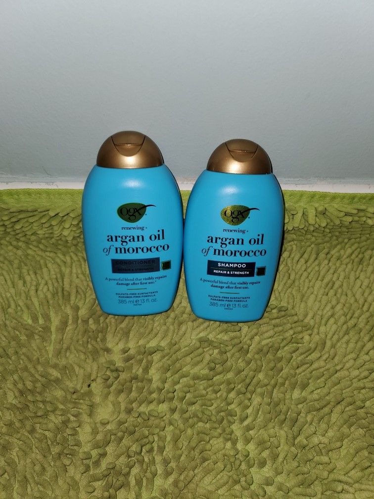 Shampoo And Conditioner Ogx 13oz Renewing+ Argan Oil Of Morocco