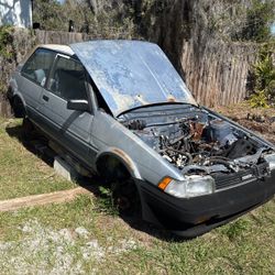 1987 Toyota Corolla Fix, Parts. 5 Speeds Transmission All Included. Bumpers, Doors.ext.