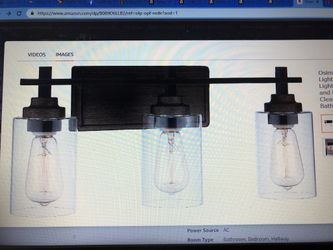 Farmhouse 3 Lights Fixture.