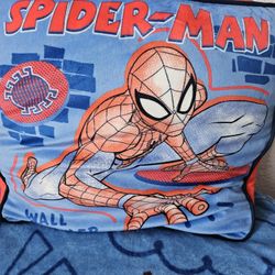 Spiderman Set Throw And Pillow