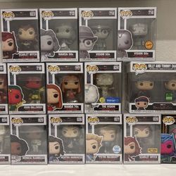 Funko Pop! Marvel Wanda Vision - Lot of 15 Scarlet Witch Pietro Agatha Billy Tom