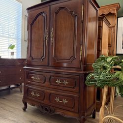 French Armoire Cabinet Dresser