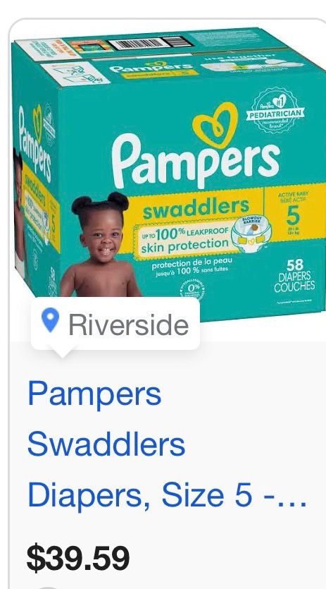 Pampers swaddlers size 5