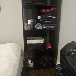 Black Storage Organizer Bookshelf