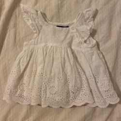 White gap Flutter Shirt 