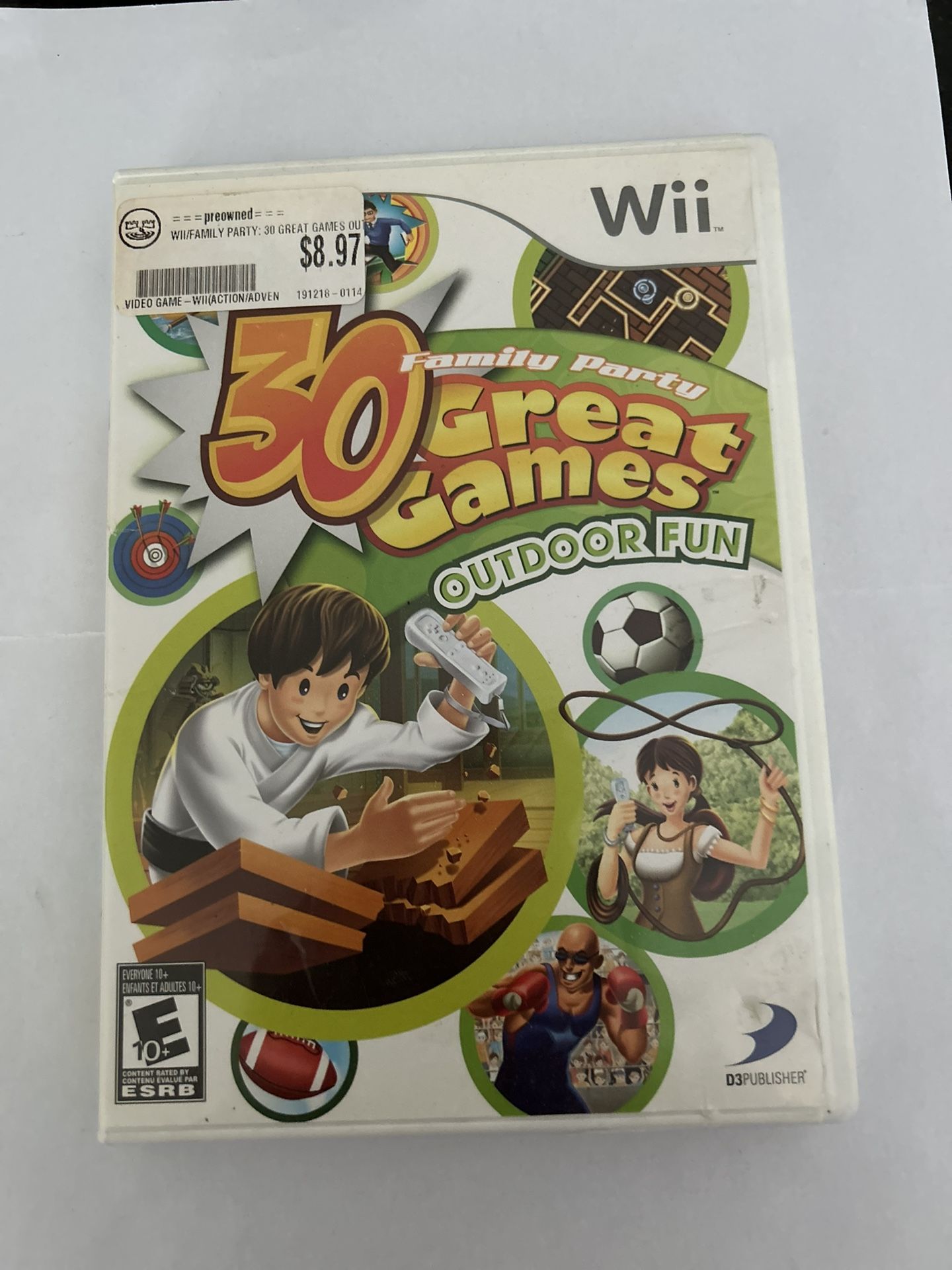 Nintendo WII Game Family Party 30 Great games Outdoor Fun