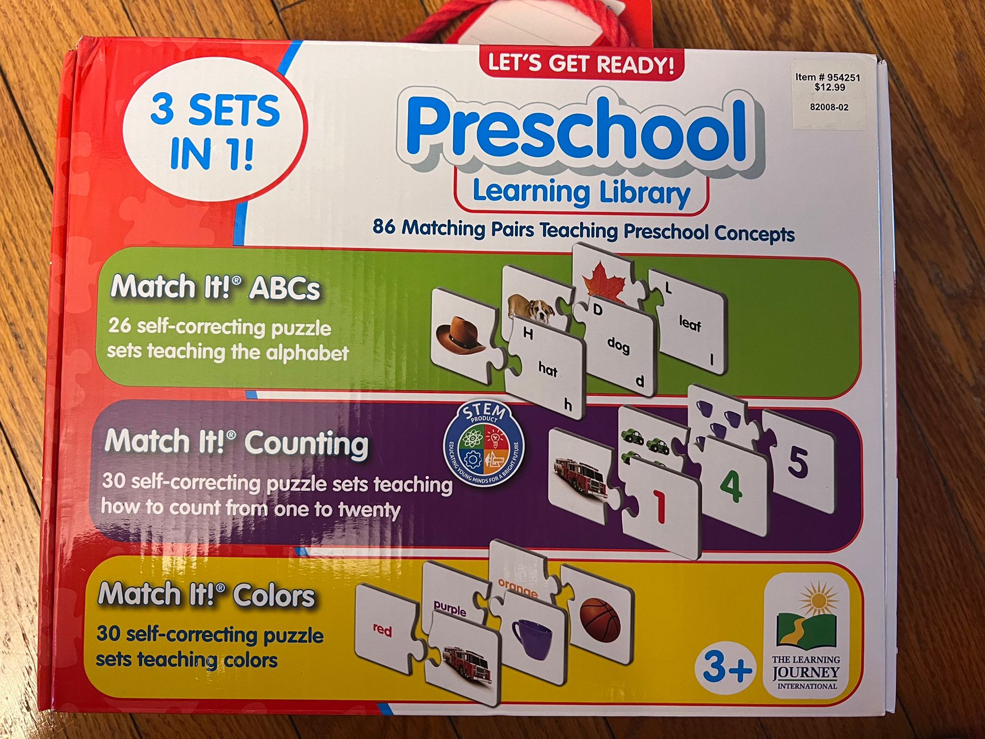 Preschool Learning Library 3 Sets In 1