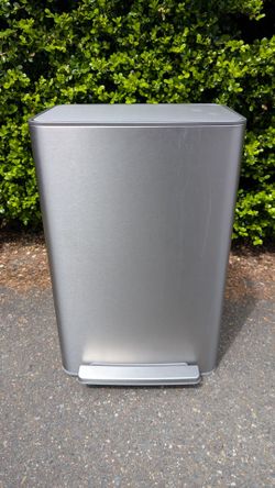 Kohler 47L Rectangular Step Trash Can, Stainless Steel