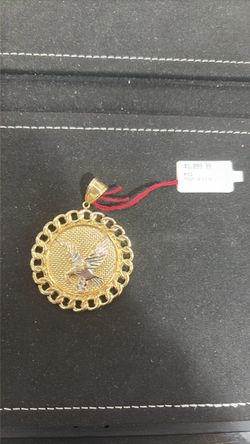 Eagle pendant 10k
