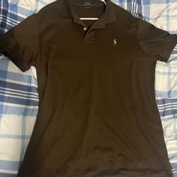 Polo Collard Shirt Large (Brown)
